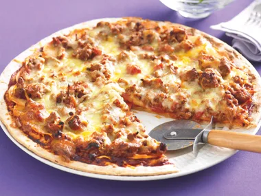 Lamb and Kumara Pizza
