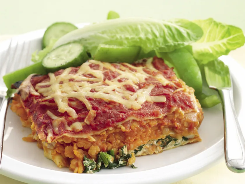 Lentil lasagne