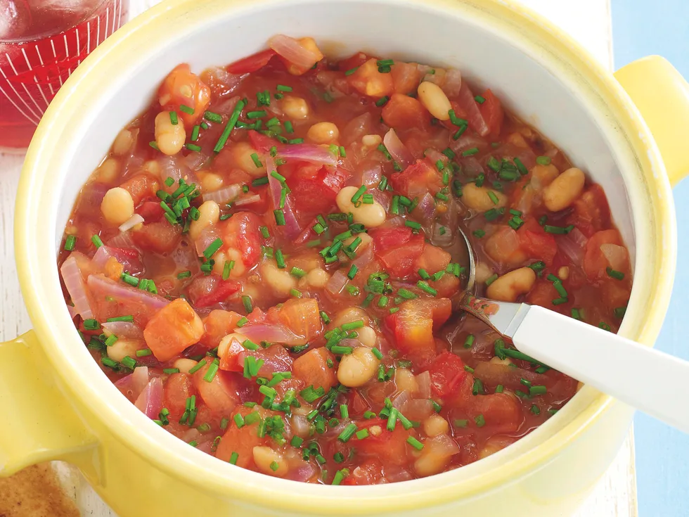Baked Beans and Tomato Salsa