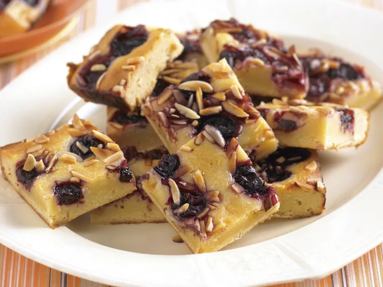 Cherry and Almond Blondies