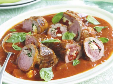 Lamb Involtini with Capsicum and Fetta