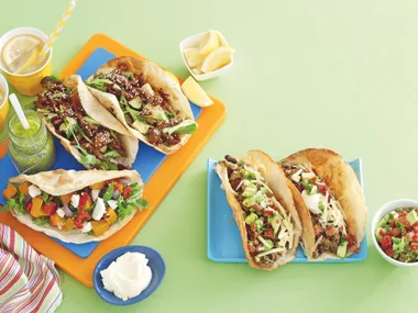 Chilli Beef and Bean Tacos