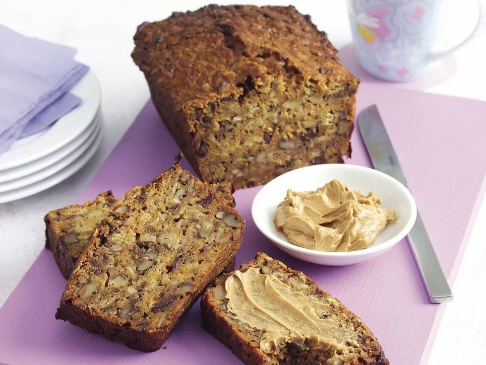 Spiced Carrot Loaf with Cinnamon Butter