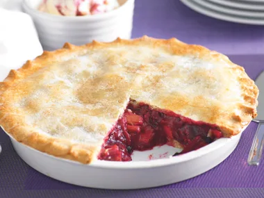 Berry and Rhubarb Pie