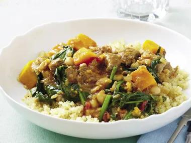 Lamb, Tomato and Chickpea Tagine with Quinoa