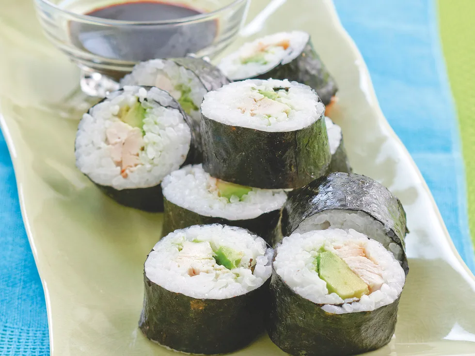 Chicken and Avocado Nori Rolls