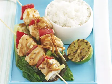 Marinated Fish Skewers