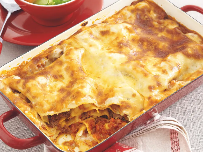 Chunky beef lasagne