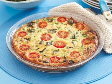 Chicken and cherry tomato frittata