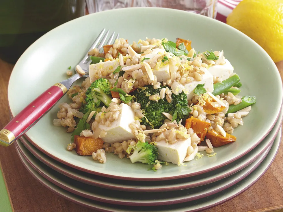 Green Bean and Tofu Pilaf