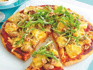 Caramelised Pineapple and Pork Pizza