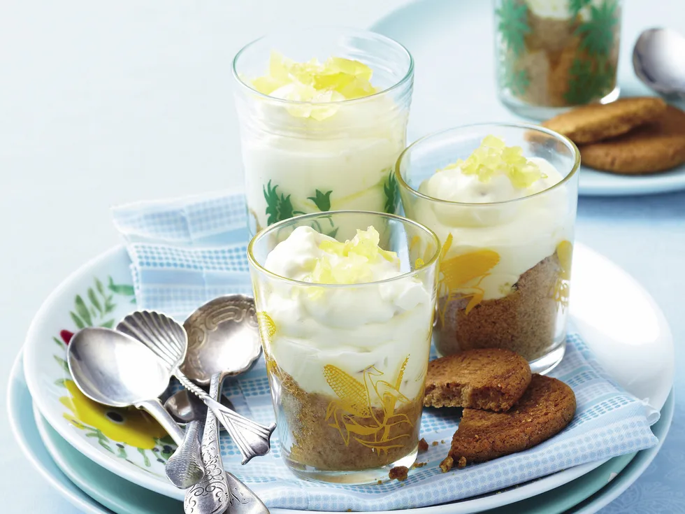 Ginger and Lemon Cheesecakes