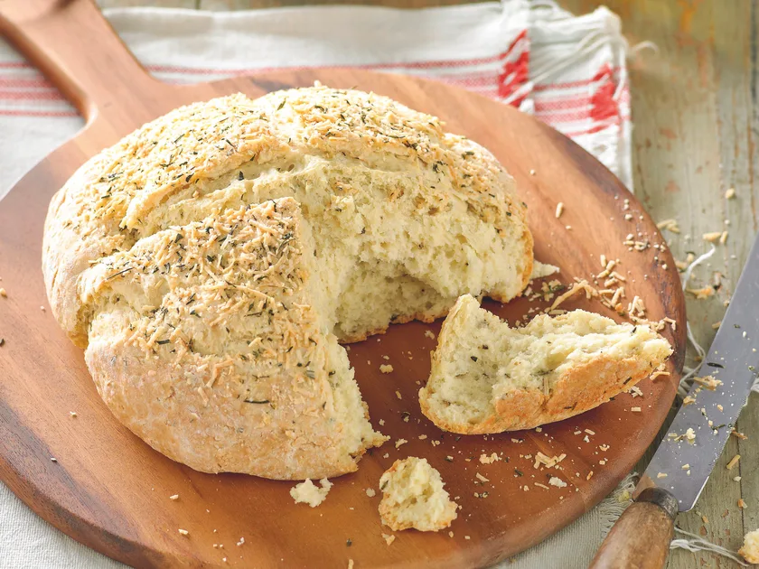 Rosemary and parmesan soda bread