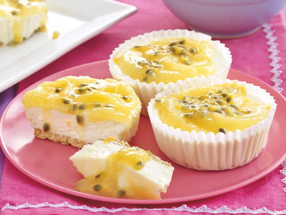 Lemon Curd and Coconut Cheesecakes