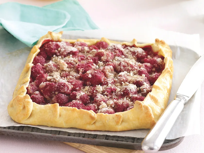 Raspberry galette