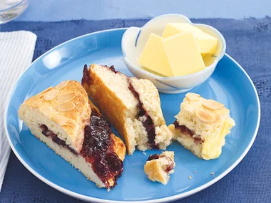 Cherry Jam and Almond Turnover