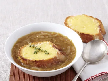 French Onion Soup with GruyŠre Croutons