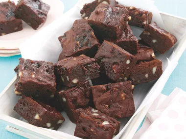 Marmalade and Macadamia Brownie