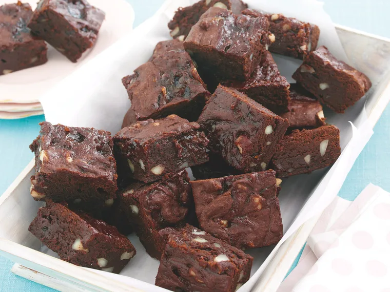 Marmalade and Macadamia Brownie