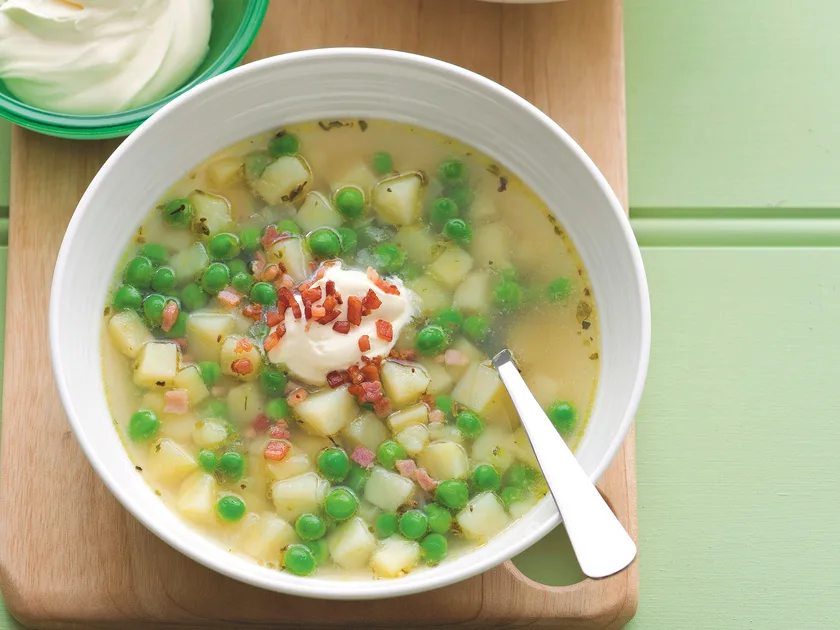 Pea and potato soup