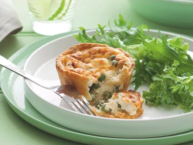 Pea and Ricotta Tarts