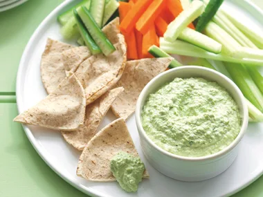 Warm Pea and Fetta Dip