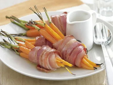Bacon-wrapped Baby Carrots