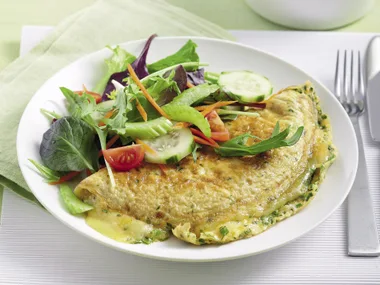 Three Cheese and Herb French Omelet