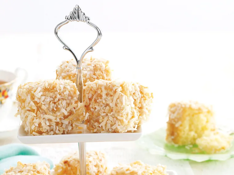 White Chocolate Lamingtons