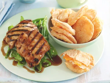 Honey Soy Chicken with Kumara Tempura