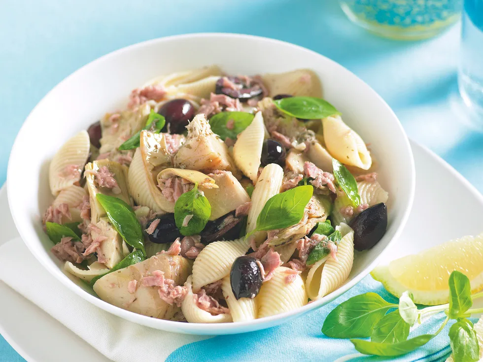 Tuna, Artichoke and Olive Pasta