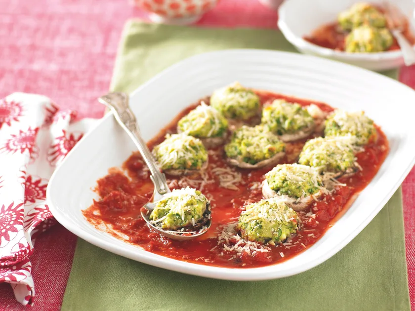 Baked mushroom cups