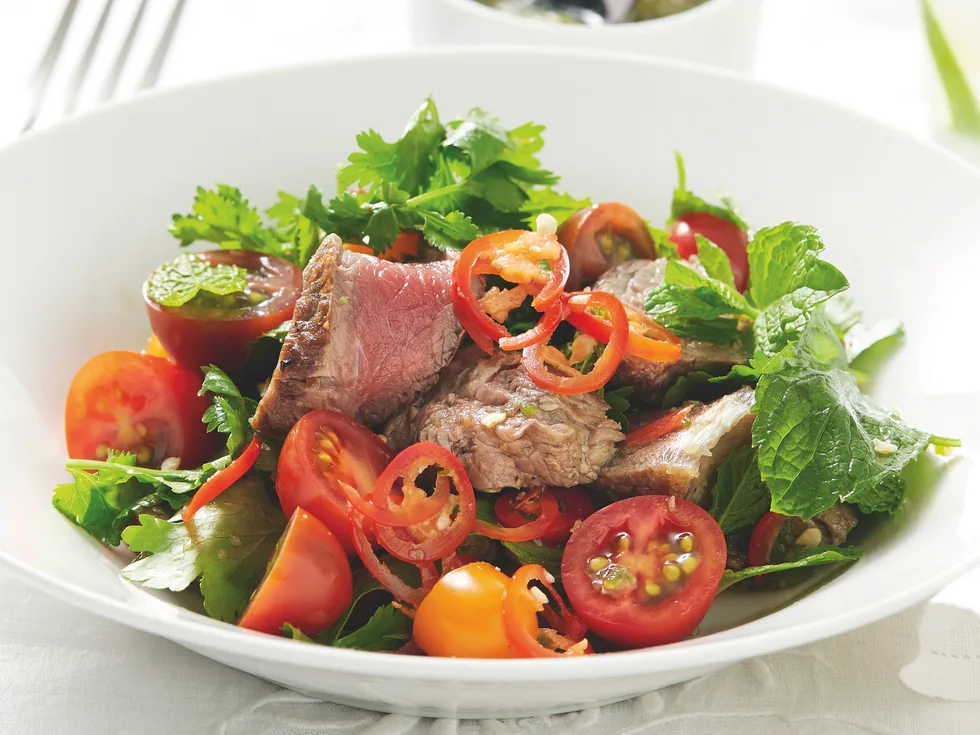 Beef and Tomato Salad with Namh Jim