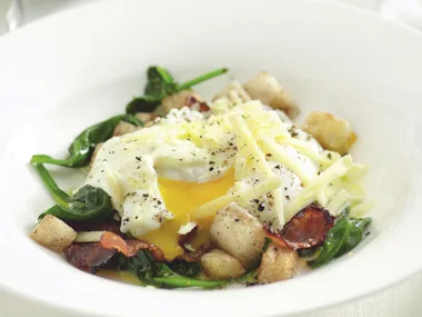 Caesar Poached Eggs