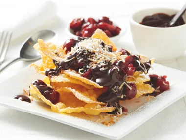 Coconut Cherry Chocolate Fondue