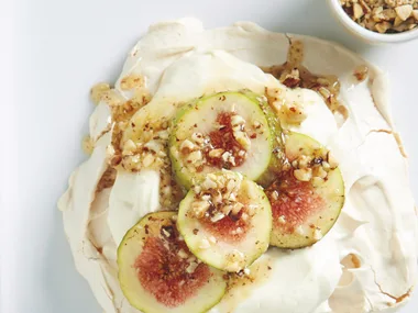Fig Hazelnut Meringues