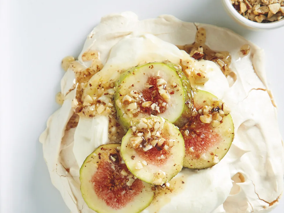 Fig Hazelnut Meringues