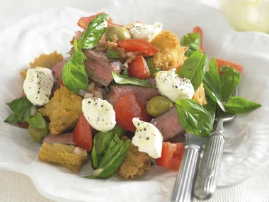 Lamb and Quark Panzanella Salad