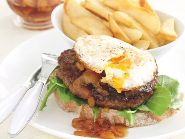 Lamb Burger with Apricot Chutney