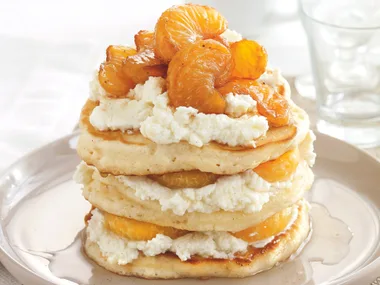 Pancakes with Ricotta and Mandarin