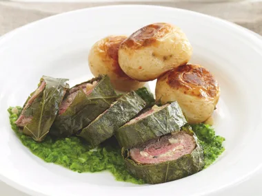 Vine-wrapped Lamb with Bocconcini