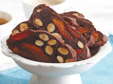 Chocolate, Almond and Apricot Biscotti