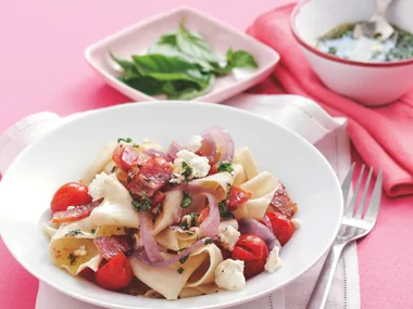 Roast Tomato and Bacon Papardelle