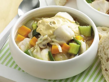 Fish and Risoni Soup