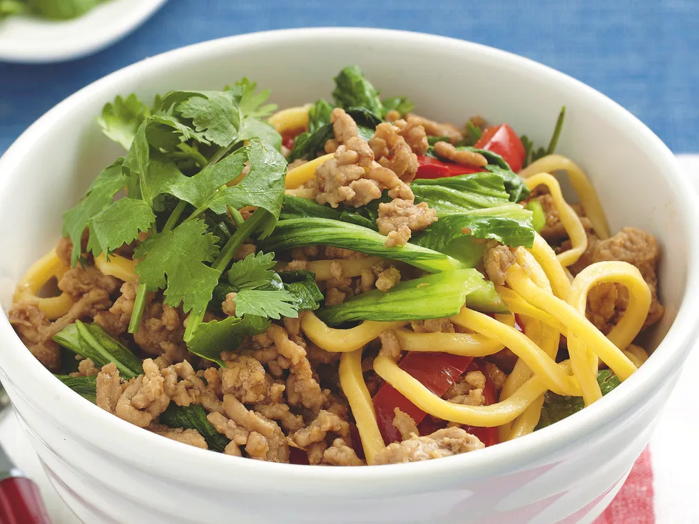 Pork and Coriander Noodles