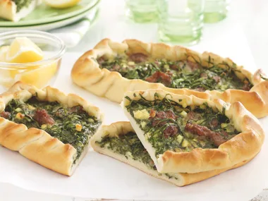 Spicy Lamb and Spinach Pide