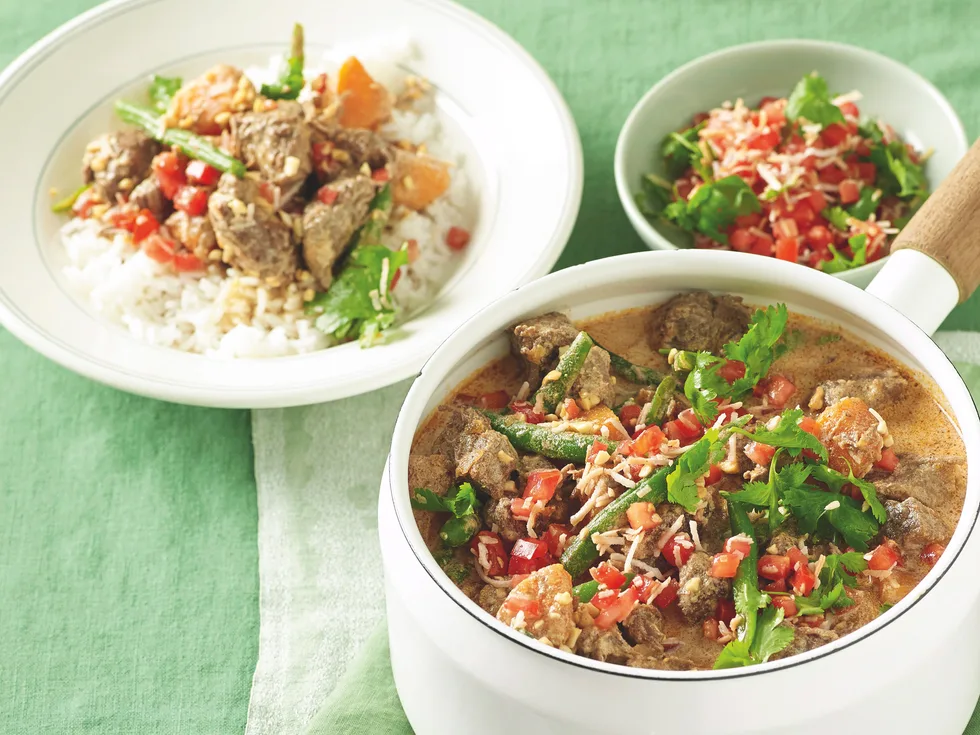 Massaman Curry with Coconut Sambal