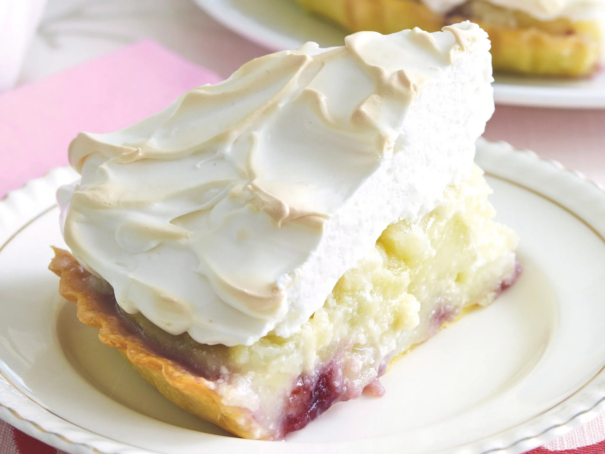 Apple and Raspberry Meringue Tart