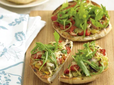 Char-grilled Vegetable Pizzettes