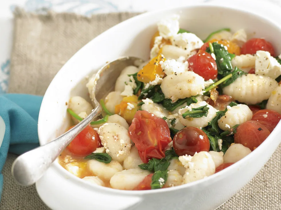 Gnocchi with Spinach and Tomatoes